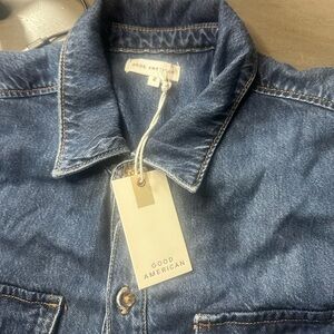 Good American Blue Denim Jacket